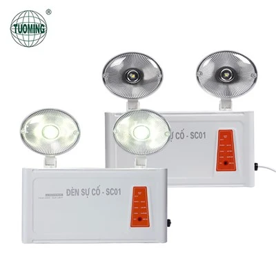 Lamp Argyfwng Twin Head